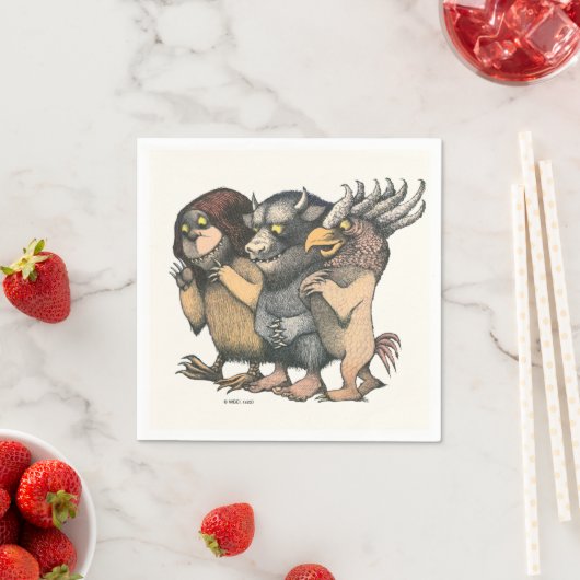 Serviette En Papier Où sont les choses sauvages | Créatures (En situation)