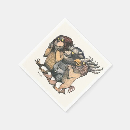 Serviette En Papier Où sont les choses sauvages | Créatures (Coin)