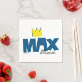 Serviette En Papier Où sont les choses sauvages | Max et Couronne (En situation)