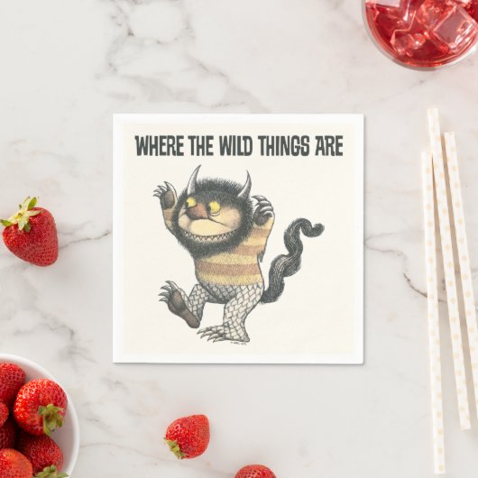 Serviette En Papier Où sont les choses sauvages | Wild Thing (En situation)