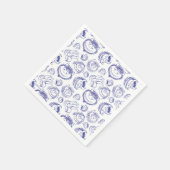 Serviette En Papier Où sont les monstres Sketch Pattern (Coin)