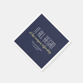 Serviette En Papier Où tout a commencé l'histoire d'amour (Coin)