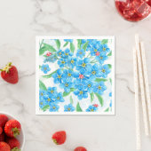 Serviette En Papier Oublie-moi pas un motif sans soudure (En situation)