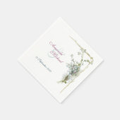 Serviette En Papier Oubliez-moi non design mariage (Coin)