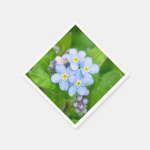 Serviette En Papier Oubliez-moi-non, Papier Napkin (Coin)