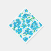 Serviette En Papier Oubliez-moi pas les fleurs d'aquarelle (Coin)