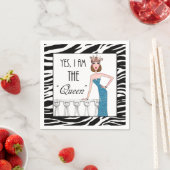 Serviette En Papier Oui, je suis la "reine" (En situation)