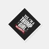 Serviette En Papier Oui, je suis une fille de Trump qui s'en remet aux (Coin)