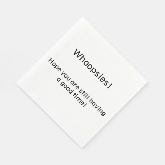 Serviette En Papier Oups ! (Coin)