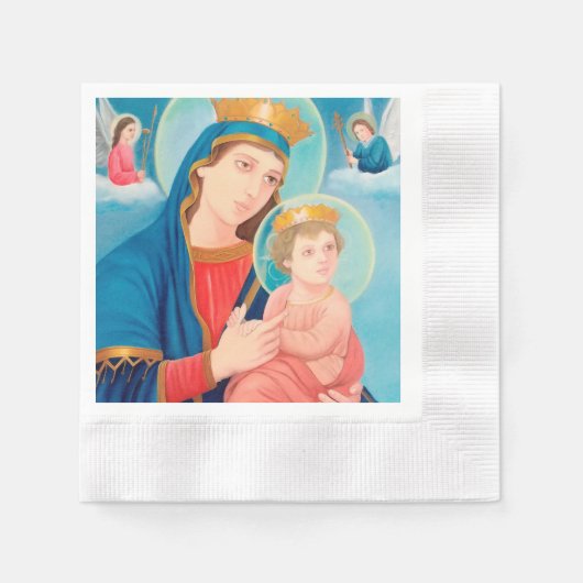Serviette En Papier Our Lady of Perpetual Help Catholic (Devant)
