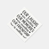 Serviette En Papier Our Laughs Are Limitless Friendship Quote (Coin)