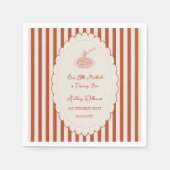 Serviette En Papier Our little meatball is turning one 1st Birthday (Devant)