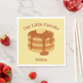 Serviette En Papier Our Little Pancake Breakfast Brunch Theme Custom (En situation)