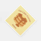 Serviette En Papier Our Little Pancake Breakfast Brunch Theme Custom (Coin)