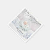 Serviette En Papier Our Little Snowbaby is on the way Winter Accent (Coin)