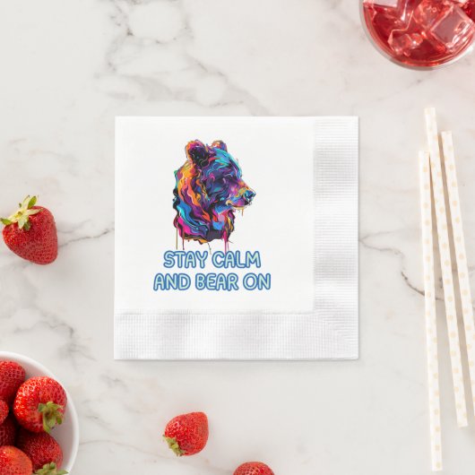 Serviette En Papier Ours (En situation)