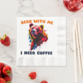 Serviette En Papier Ours (En situation)