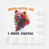 Serviette En Papier Ours (Devant)
