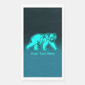 Serviette En Papier Ours bleu Kodiak (Devant)