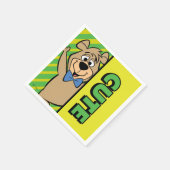 Serviette En Papier Ours Boo-Boo mignon (Coin)