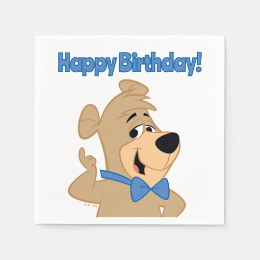 Serviette En Papier Ours Boo-Boo Précocieux (Devant)