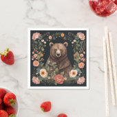 Serviette En Papier Ours Cottagecore (En situation)