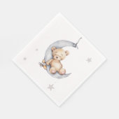 Serviette En Papier Ours couché Napkin (Coin)