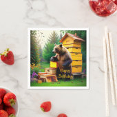 Serviette En Papier Ours de ruche (En situation)