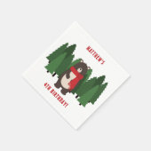 Serviette En Papier Ours des Bois (Coin)