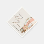 Serviette En Papier Ours En Conflit, Ballotte À Air Chaud Rose, Baby s (Coin)