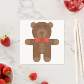 Serviette En Papier ours en peluche (En situation)