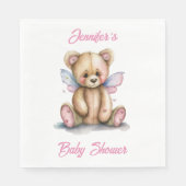 Serviette En Papier Ours en peluche avec ailes Personnalisé (Devant)