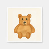 Serviette En Papier Ours en peluche classique (Devant)