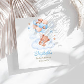 Serviette En Papier Ours en peluche dans le Baby shower Sky