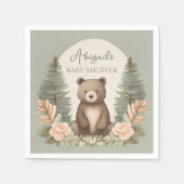 Serviette En Papier Ours forestier (Devant)