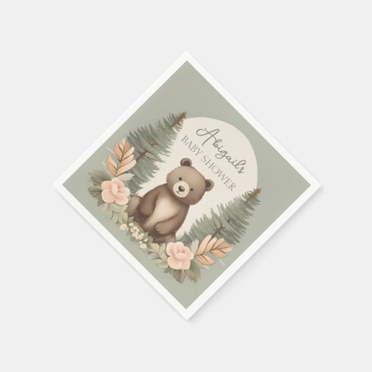 Serviette En Papier Ours forestier (Coin)