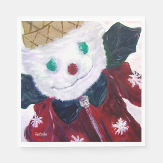 Serviette En Papier Ours Jingle (Devant)