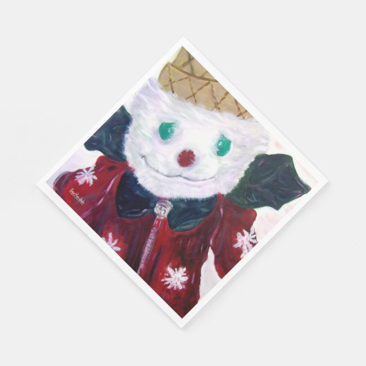 Serviette En Papier Ours Jingle (Coin)