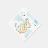 Serviette En Papier Ours marin mignon (Coin)