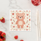 Serviette En Papier ours mignon (En situation)