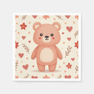 Serviette En Papier ours mignon