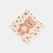 Serviette En Papier ours mignon (Coin)