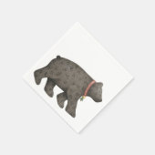 Serviette En Papier Ours noir (Coin)