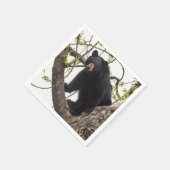 Serviette En Papier Ours noir Escalade (Coin)