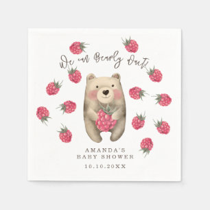 Serviette En Papier Ours - on peut attendre baby shower