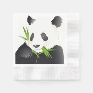 Serviette En Papier Ours panda