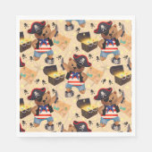 Serviette En Papier Ours pirate (Devant)