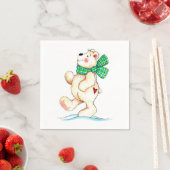 Serviette En Papier Ours polaire (En situation)