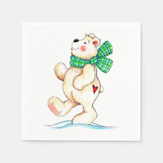 Serviette En Papier Ours polaire (Devant)