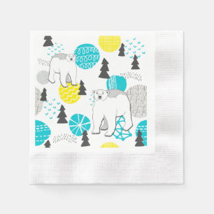 Serviette En Papier Ours polaire